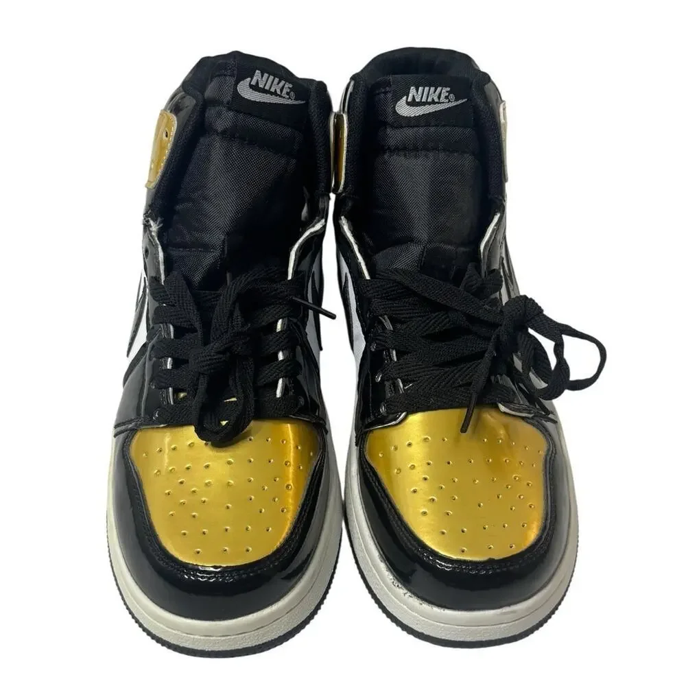 NIKE Air Jordan 1 High Golf Gold Toe Retro Shoes Model DQ0660-002 Men’s 8.5 NEW